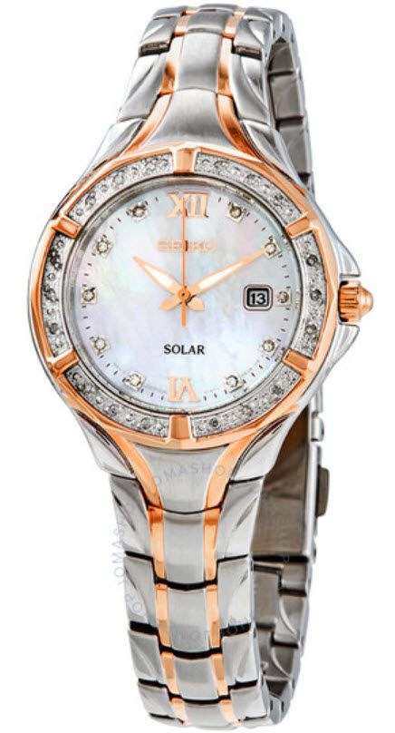 seiko ladies solar diamond watch